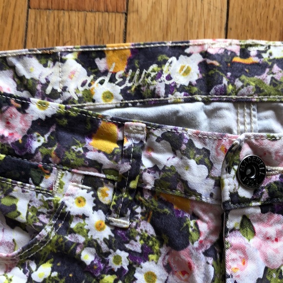 Madewell Floral Print Skinny Pants in Size 30 - Picture 2 of 5